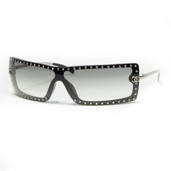 Vintage Chanel Swarovski Crystal rhinestone sunglasses 5077-B - Picture 1 of 13